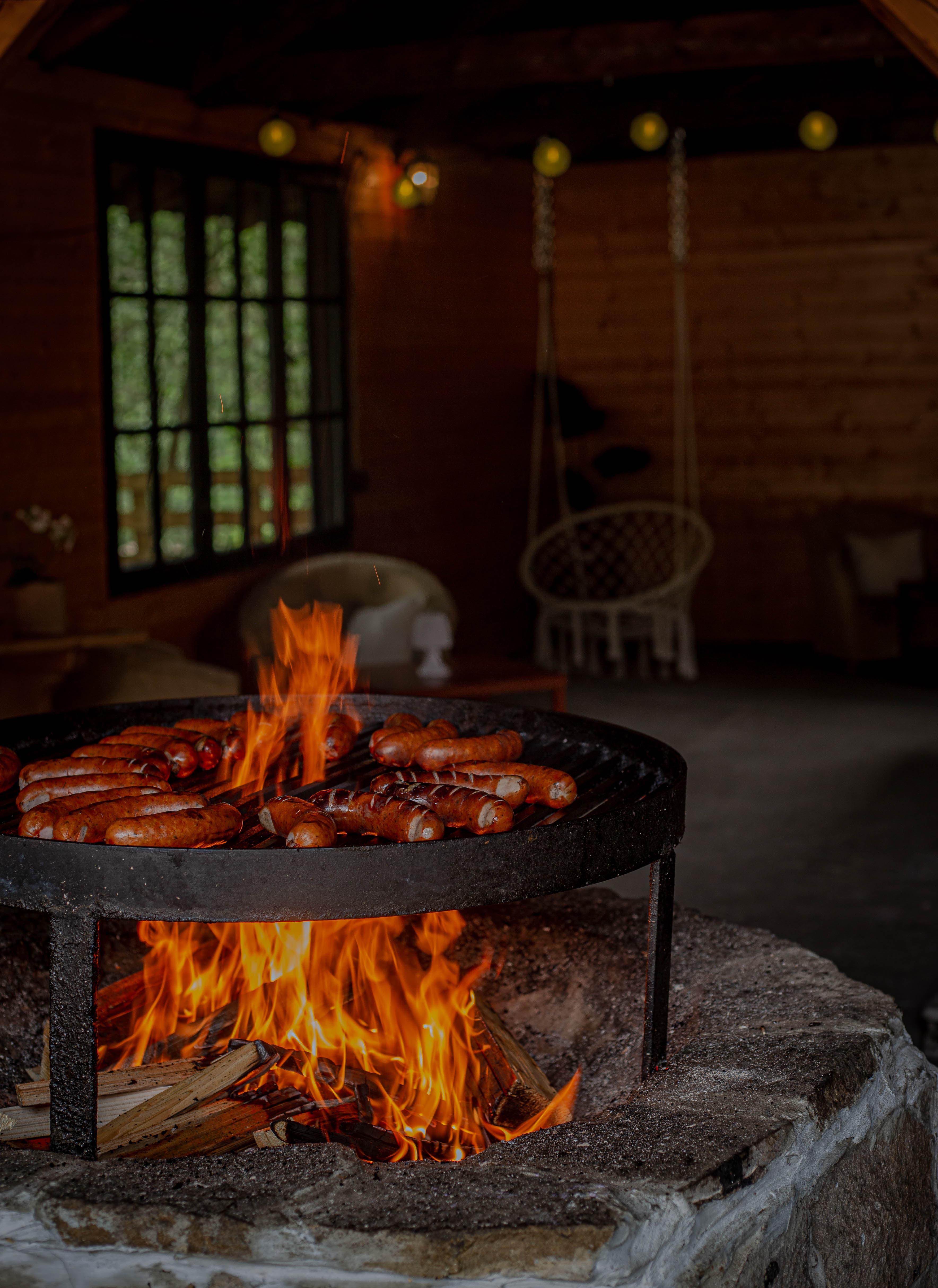 Spotkanie przy grillu po kuligu